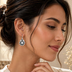 Sparkling Silver Earrings