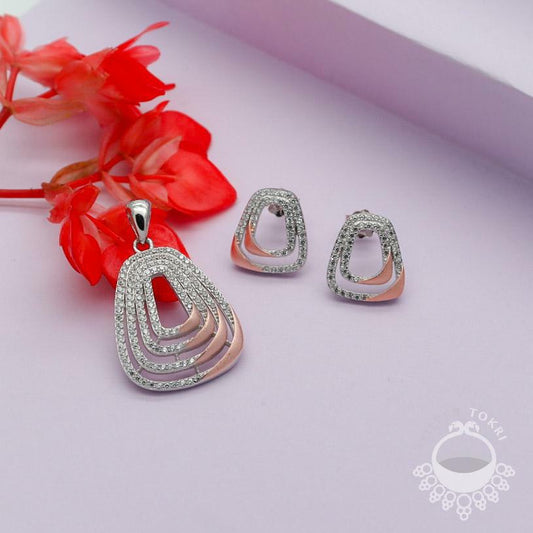 Silver Pendant Sets best birthday gift for girlfriend            
