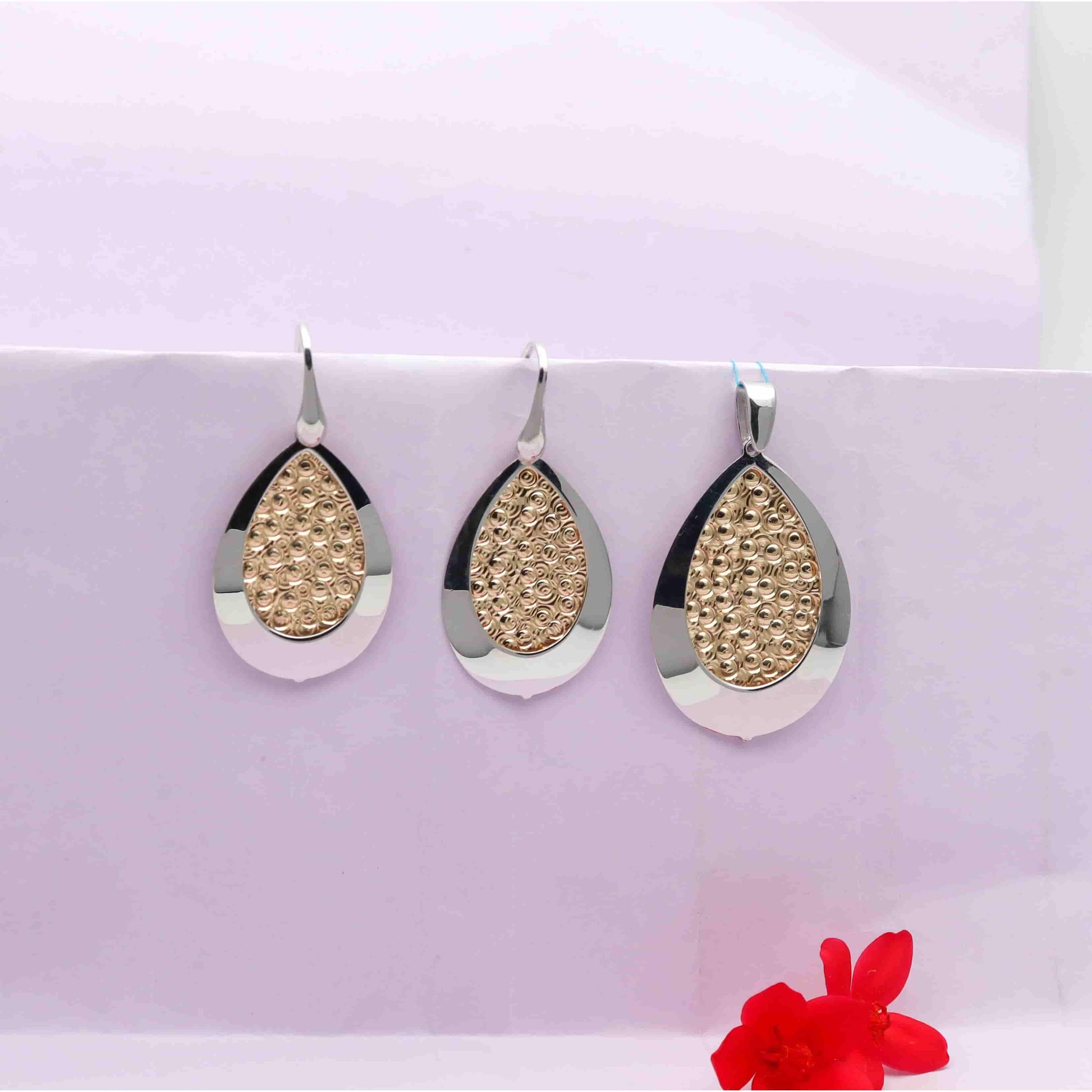 pendant and earrings set        
