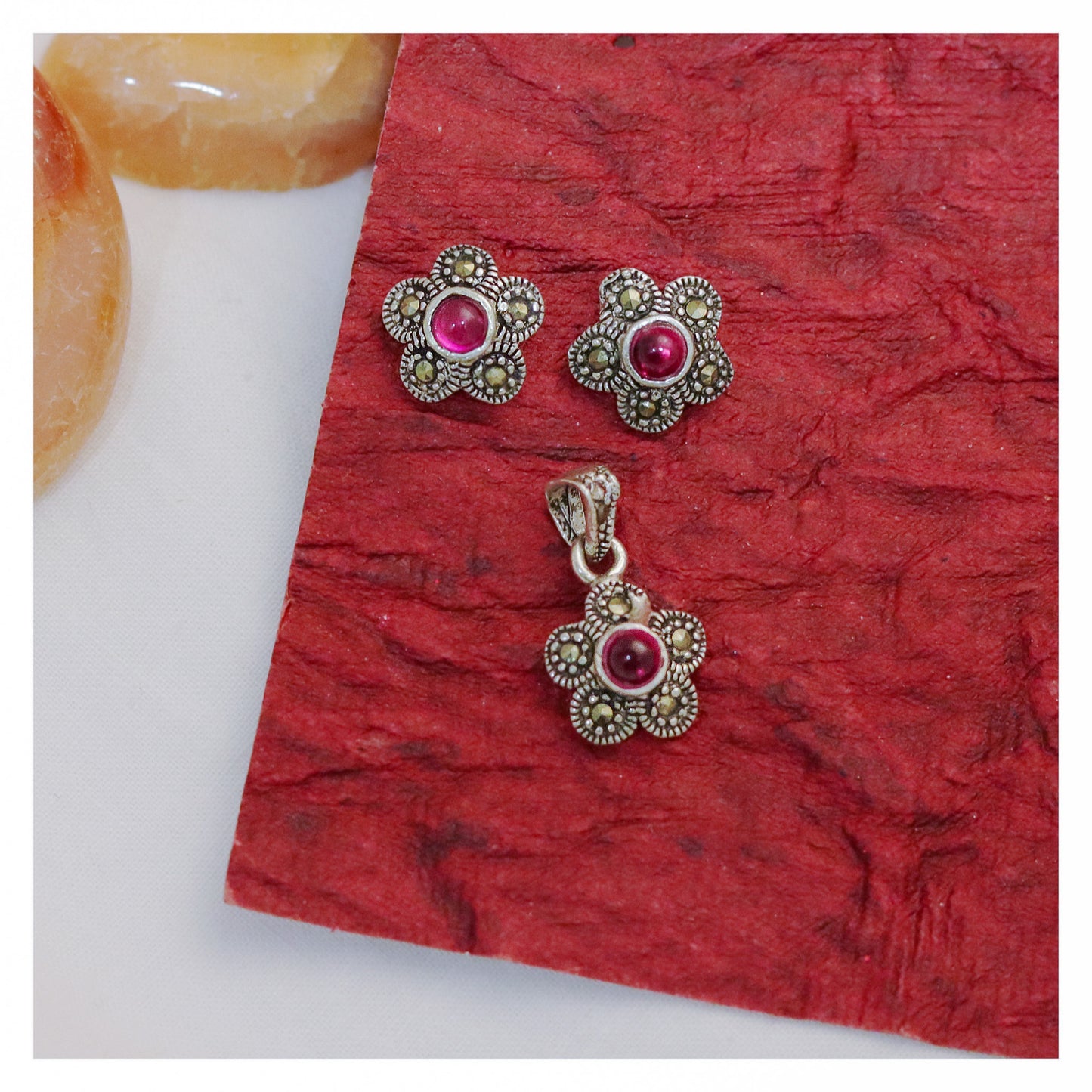 pendant and earrings set         birthday gift for wife           buy jewelry online